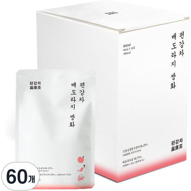 편강차 배도라지 쌍화, 60개, 80ml