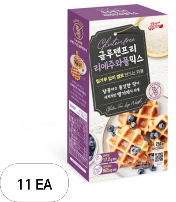 브레드가든 글루텐프리 리에주와플 믹스, 254g, 11개