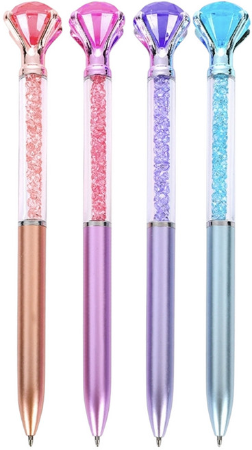 보석 비즈볼펜 다이아몬드 볼펜 4종세트, 1세트