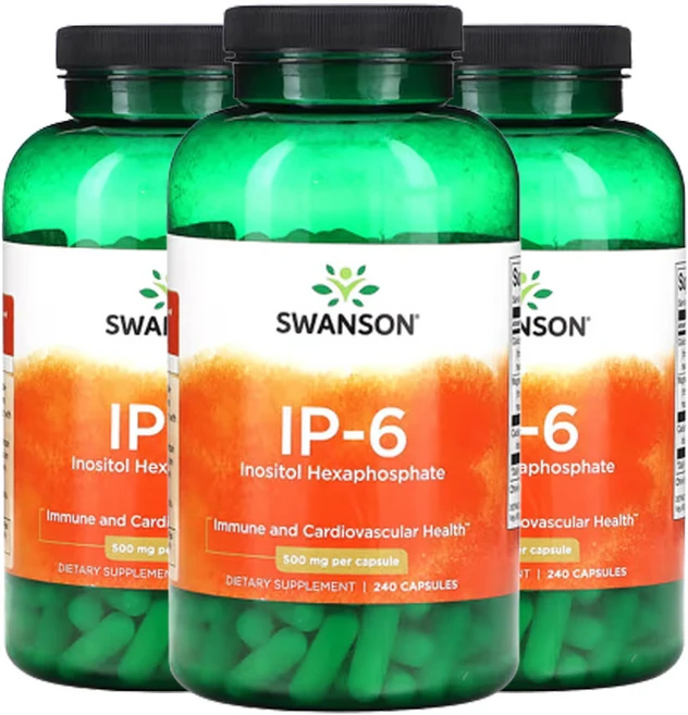 스완슨 IP-6 500mg 240캡슐, 3개, 240정 - 쿠팡