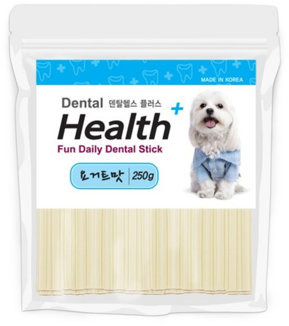 덴탈헬스플러스 요거트 250g / 강아지껌 / 강아지덴탈껌 / 치석제거껌, 1개
