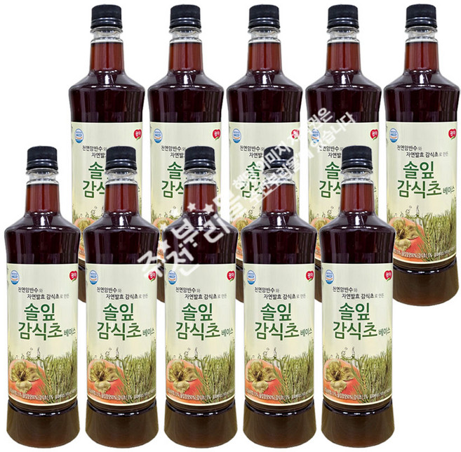 광야식품 솔잎 감식초 믹스 970ml 1BOXx15병, 10개