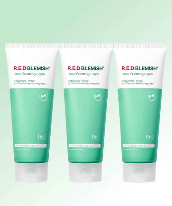 닥터지 약산성 레드 블레미쉬 클리어 수딩 폼 150mL 3개 - 쿠팡