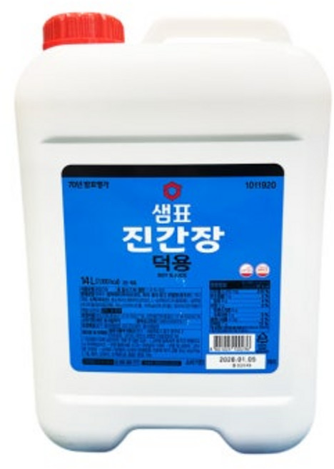[청년푸드] 샘표 진간장 덕용 14L, 1개