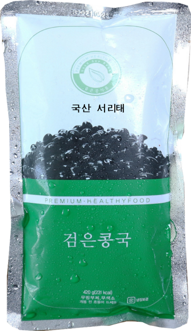 서리태 콩물 콩국 콩국수 검은콩 무가당 두유 국산서리태 건강식 여름별미 업소용 콩쿡맘 좋은콩식품 검은콩국, 20개, 430ml