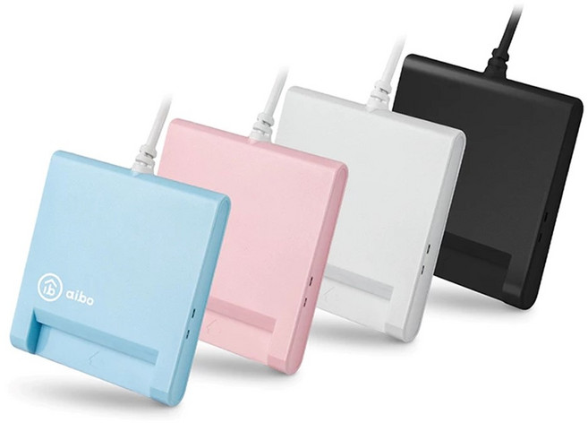 aibo ATM 晶片讀卡機 支援 Win11/Mac, 黑, 1個, AB22