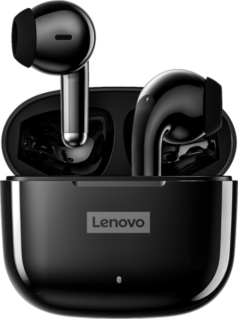 레노버 Lenovo LP40 Pro TWS 무선 블루투스 스포츠 이어폰, Black