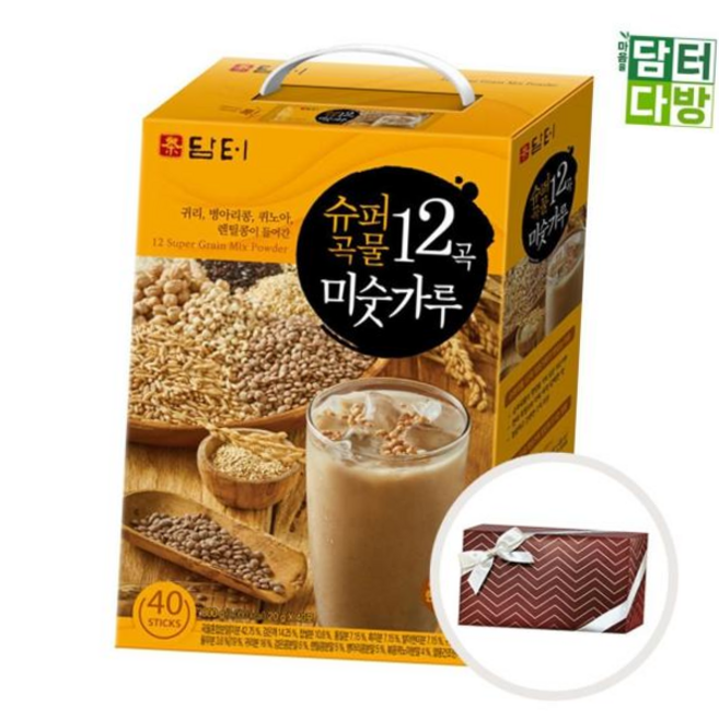 담터 (수제선물포장) 슈퍼곡물 12곡 미숫가루 40스틱, 본상품, 20g, 1
