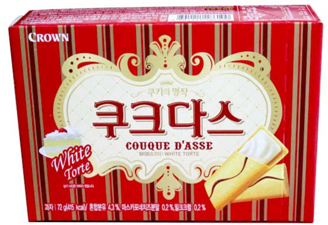 쿠크다스 화이트토르테 멜랑쥬 72g, 1