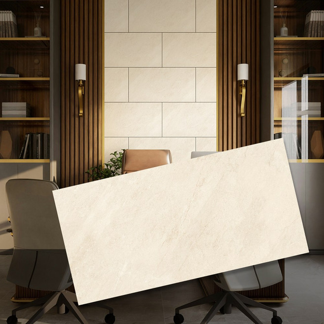 유니디자인 DIY 점착식 스톤타일 100% 천연 스톤 데코타일, 1개, 트레버틴(대)