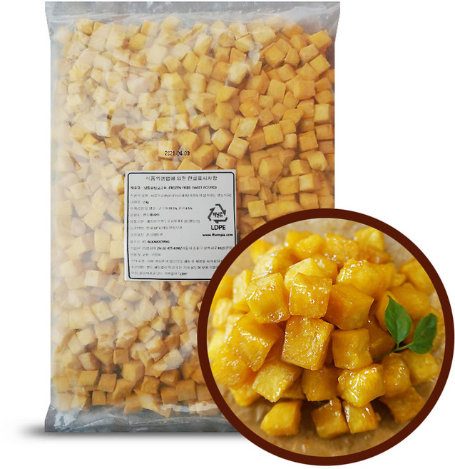 팜피아 우양 냉동 유탕 고구마 다이스 2kg, 1개