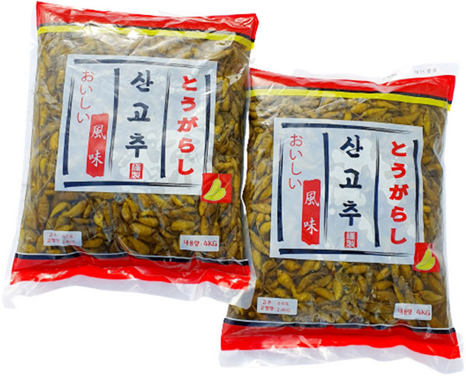 새마원 풍미 산고추 절임 4kg 업소용 하늘고추, 2개