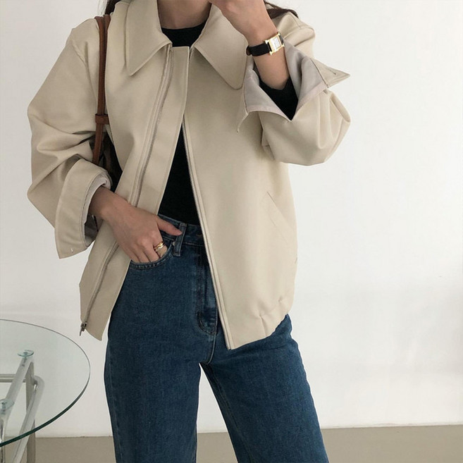 블랑루즈 트리아 카트라이더 심플 베이직 자켓