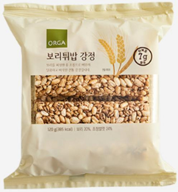 ORGA 보리튀밥 강정, 120g, 16개