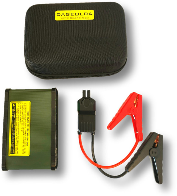 다걸다 JUMP-12000 국산 점프스타터 보조배터리 긴급시동 + 스마트 점프케이블 + 하드케이스 가방, 1개, 8000mAh