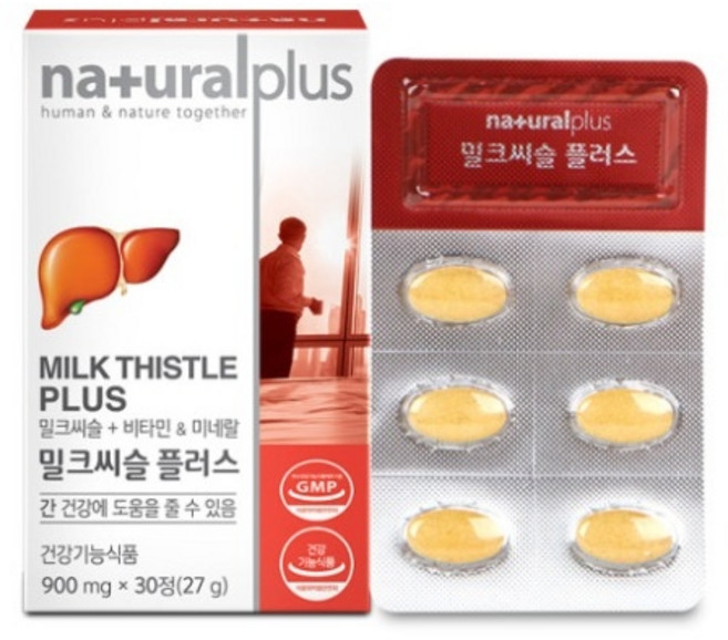 내츄럴플러스 밀크씨슬 플러스, 30정, 2개