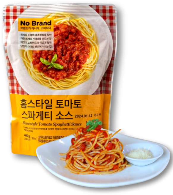 [노브랜드] 홈스타일 토마토 스파게티 소스 400g, 1개