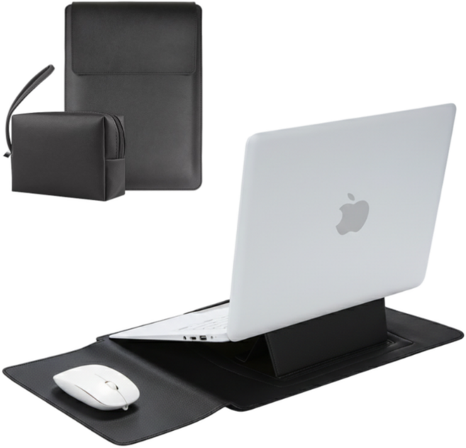 조이제이 LG그램 갤럭시북 그램 맥북 노트북 파우치, 클래식 블랙