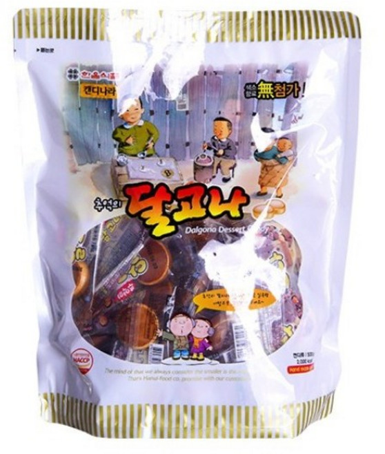 추억의 달고나, 500g, 4개