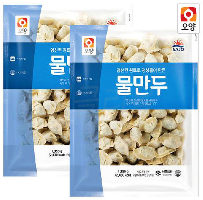 사조오양 물만두 1.35kg x 2개, 675g