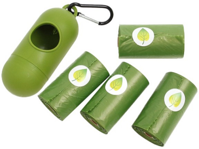 캡슐케이스 + 배변봉투 4p 세트, 혼합색상, 1세트