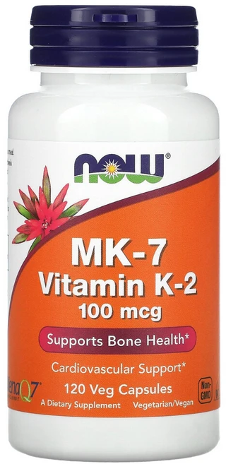 나우푸드 MK-7 비타민 K2 100mcg 식물성 120 캡슐 메나퀴논7 MenaQ7, 120정, 1개 - 쿠팡