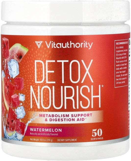 Vitauthority Detox Nourish Watermelon 10.9 oz 310 g, Vitauthority, Detox Nourish, W, 1 - 쿠팡