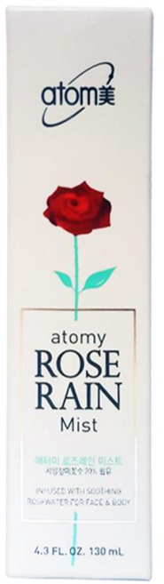 애터미 로즈레인 미스트 안개분사미스트 130ml + KF94마스크 2매 증정, 1개