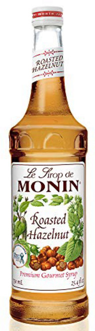 Monin - Roasted Hazelnut Syrup Nutty Taste of Car 모닌 - 구운 헤이즐넛 시럽 캐러멜화된 헤이즐넛의 고소한 맛 커피 칵테일 샐러드, 1개, 1.49kg