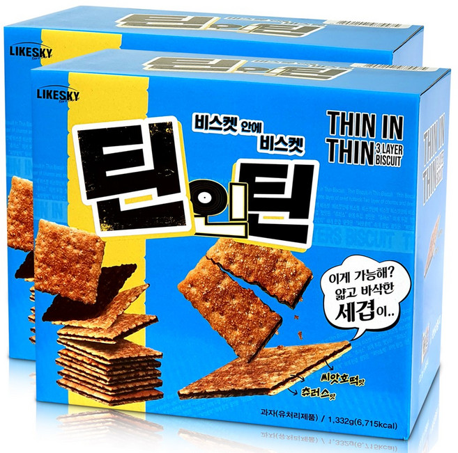 코스트코 Likesky틴인틴비스켓, 22.2g, 120개