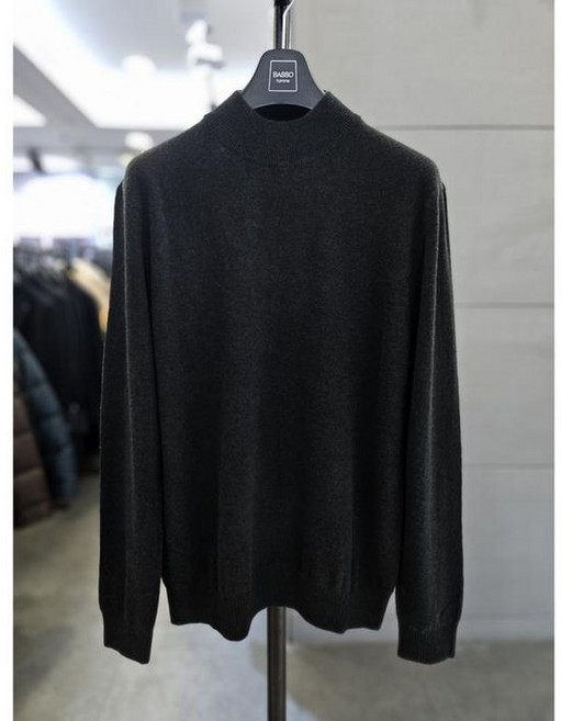 바쏘옴므 남자 반폴라 그린 울 혼방 모크넥 니트 WSAGZ4WN75A 3060426