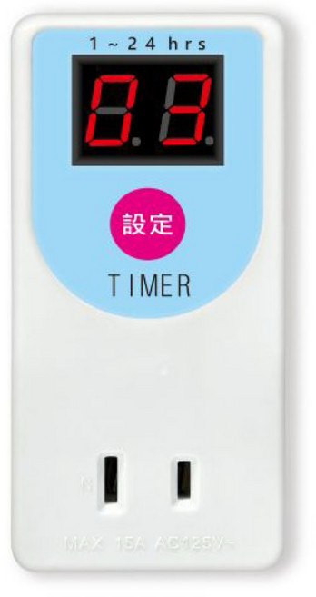 Dr.AV TM-2502 12小時 機械式定時器, 1個, 24小時倒計時定時器電子式