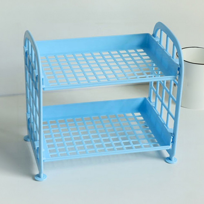 앞날창창 다용도 2단 선반, 블루, 1개