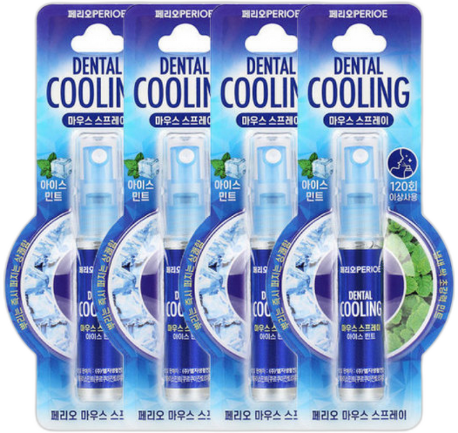 페리오 마우스스프레이 아이스쿨, 4개입, 6ml