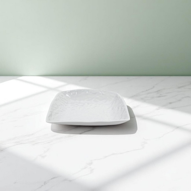 그레이 퓨전사각종지 퓨전사각찬기 멜라민 그릇 플레이트 한식 일식 중식 다용도, 5.4호, 없음, 1개