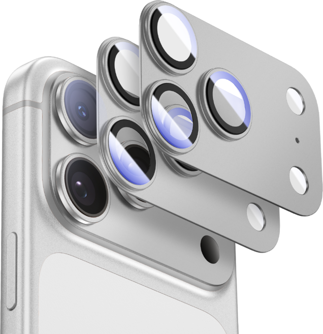 MAGIC JOHN 매직존 아이폰 빛번짐 방지 카메라 렌즈 보호필름 강화유리 비산방지 일체형 풀커버 2매입, 1세트