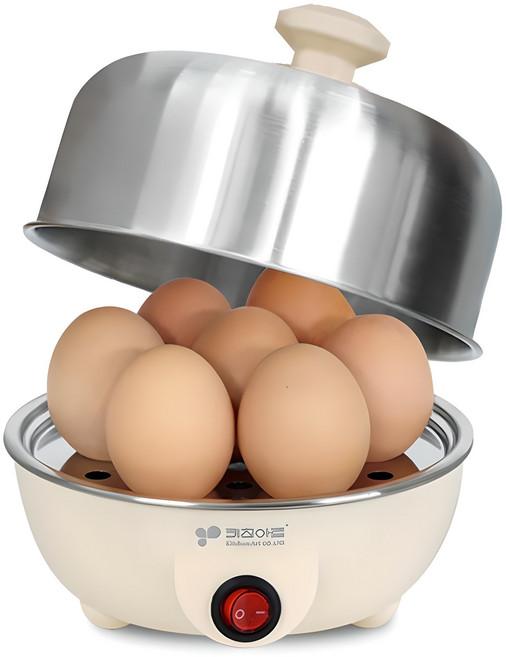 Kitchen-Art 一鍵式SUS304全不鏽鋼1層蒸蛋器, KA-1421S1