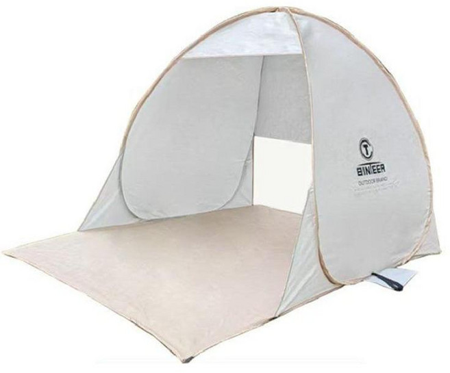 초경량 휴대용 3초 원터치 그늘막 텐트, 카키 + 가방