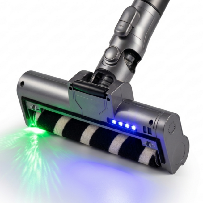 [신형] 배터리연구소 삼성 비스포크 AI 제트 무선 청소기 헤드 브러쉬 호환용, 1개, UV + LED 브러쉬 (그레이)