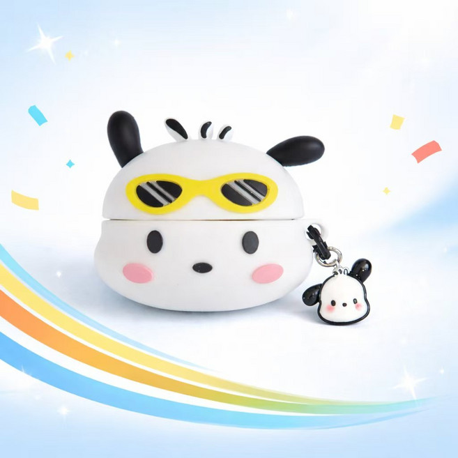 버즈4/버즈4프로 호환 포차코 키링 케이스 키링 포함 실리콘 케이스, 1개, 포챠+참, pck-buds4