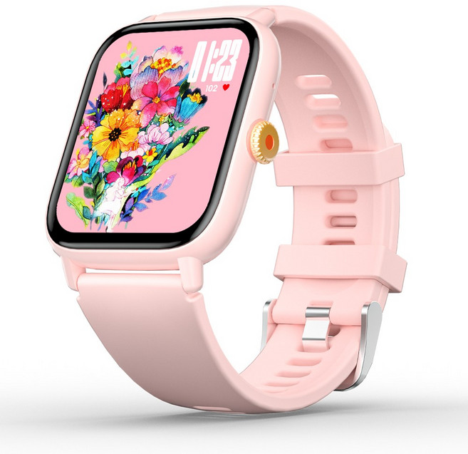 WAPIK 블루투스 통화 스마트워치 Z8 한글판 GPS, 핑크, 4.8cm, GPS + 블루투스