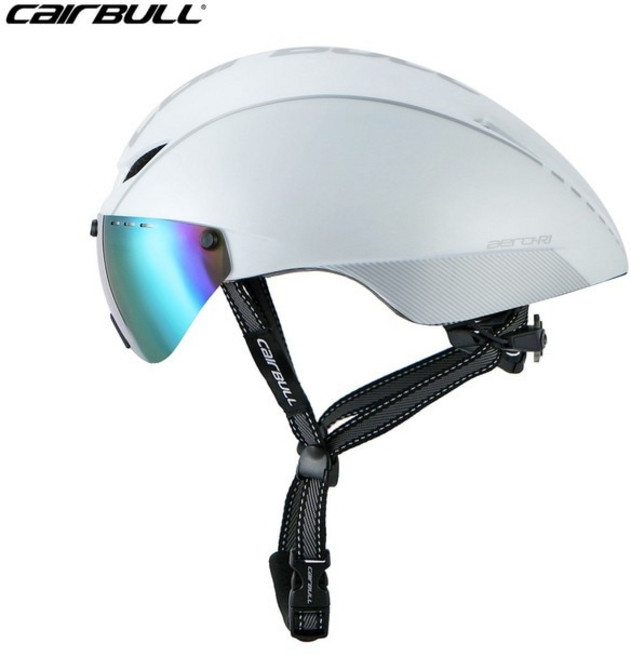 CAIRBULL TT 헬멧 고글 에어로 로드 자전거 헬멧 레이싱 사이클링 자전거 스포츠 안전 헬멧 사이클링 5460cm ML 흰색 조절 가능, 6.white silver  5461cm, 1개