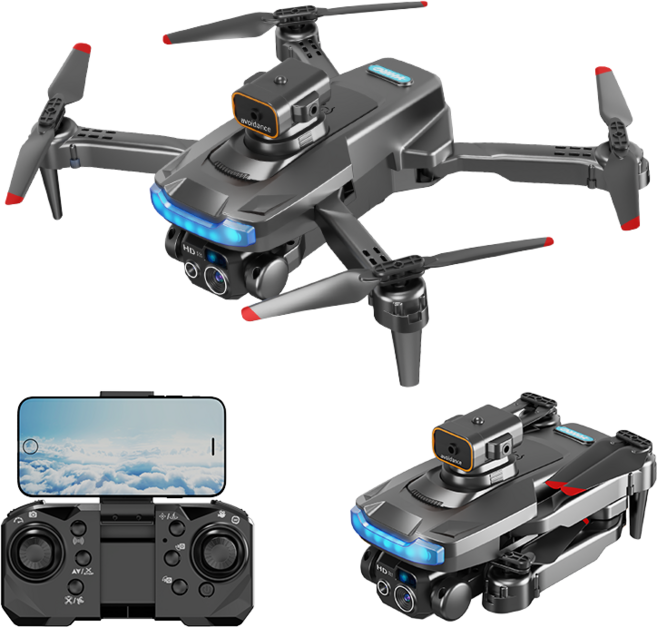 HHSSL P15 고성능 초보용 드론 / 4K ESC 듀얼 카메라 / 비행시간 30분 / 자동 장애 회피 / 한글 설명서, 블랙 드론 세트, 1개