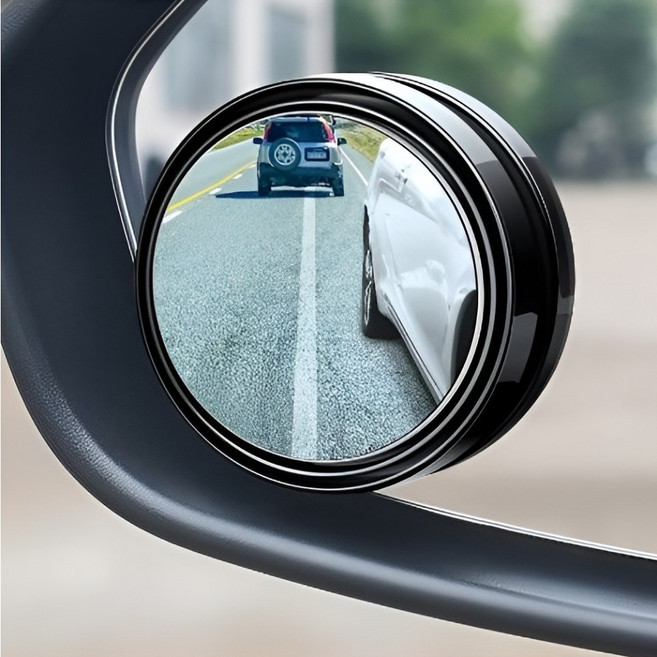 바라츠 차량용 각도조절 보조미러 사각지대 사이드 보조거울, 2개, 블랙 전차종