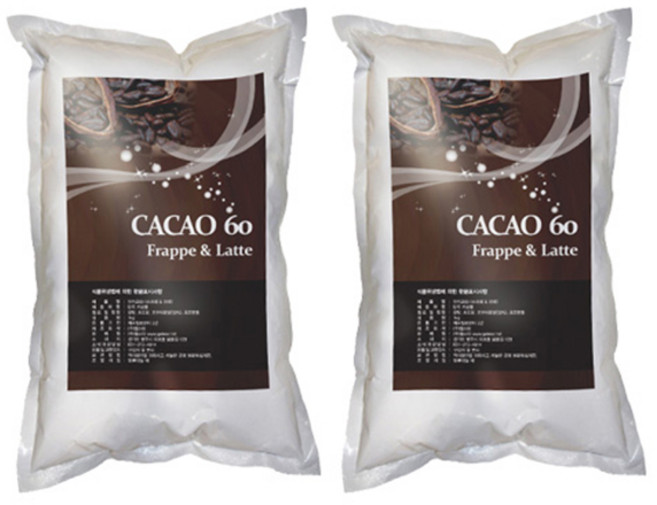 젤스타 요비앙카 카카오60 1kg 2개세트, 2개, 1개입