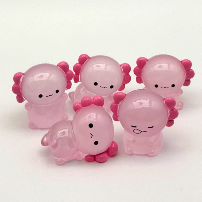 LETOJ 테라리움 소품 미니 야광 피규어 동글우파루파, 1개