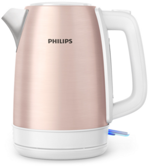 필립스 무선 전기포트 데일리 컬렉션 시리즈, 1.7L 로즈골드 에디션 HD9350/96 1개