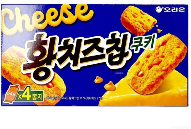 오리온 황치즈칩 쿠키 256g, 1개
