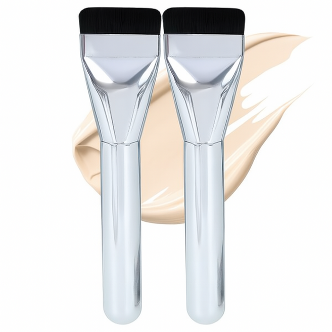 스파츌라 메이크업 파운데이션 모공 선크림 브러쉬, 2개
