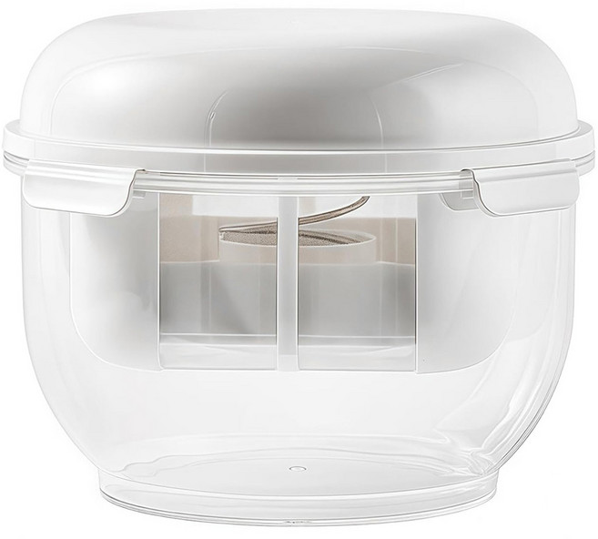 Haokon 가정용 대용량 유청 분리 요거트 필터기, 1개, 화이트